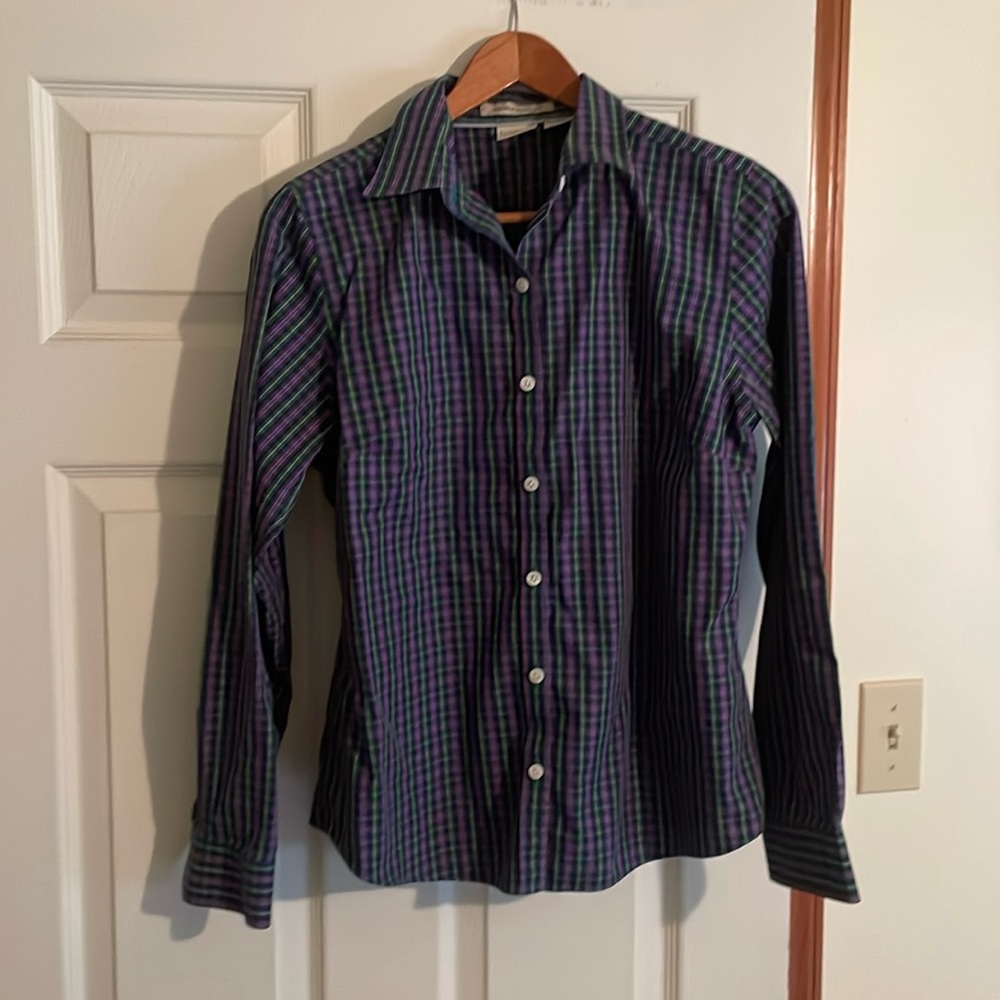 L.L. Bean plaid button down